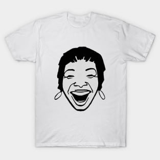 Black girl with a hoop smiling T-Shirt